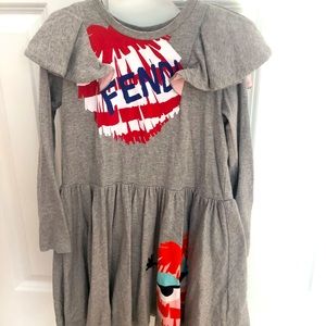 Fendi Girl’s Long Sleeve Dress, 5A